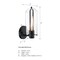 Designers Fountain Skylar 5.25 in. 1-Light Matte Black Wall Sconce Light with Clear Glass Shade for Bathrooms D332M-WS-MB - alternate 6